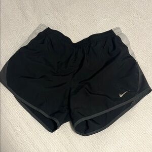 Nike Black and Gray Athletic Shorts Moisture-Wicking Design